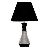 Unbranded SE9084BK - Black Ceramic Table Lamp Pair