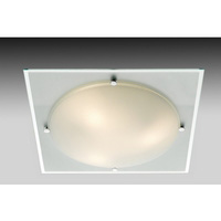 Unbranded SE9342 42 - Large Mirror and Glass Ceiling Flush Light