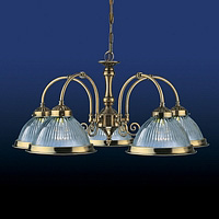 Unbranded SE9345 5 - 5 Light Antique Brass Hanging Light