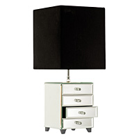 Unbranded SE9541 - Mirrored Table Lamp Pair