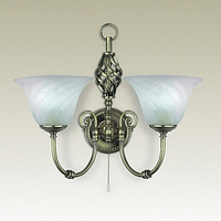 Unbranded SE972 2 - Antique Brass Wall Light