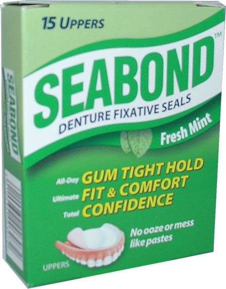 Unbranded Seabond Fresh Mint Denture Fixative Upper Seals