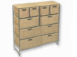 Seagrass 8 Drawer Storage Unit