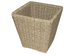 Seagrass Square Waste Paper Basket