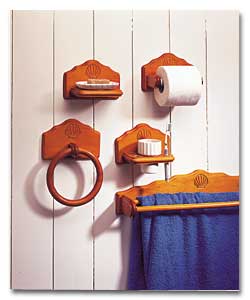 Seashell Antique Pine Effect 5 Piece