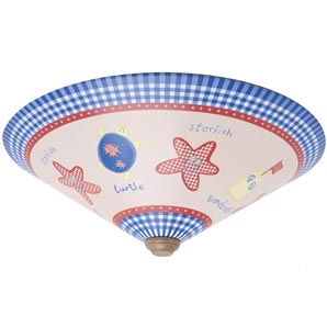 Uplighter to match the Seaside nursery bedding and