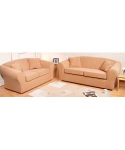 Comprises of a large sofa and a FREE regular sofa