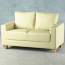 Seconique leather look cream sofa furniture