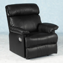 The Seconique Richmond leather look armchair recliner offers good comfort with a manual reliner