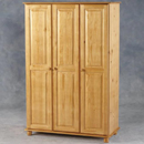 Seconique Sol Pine 3 drawer wardrobe furniture