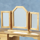 Seconique Sol Pine triple swivel mirror furniture