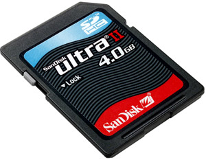 Unbranded Secure Digital High Capacity (SD-HC) Memory Card - 4GB - Sandisk Ultra II