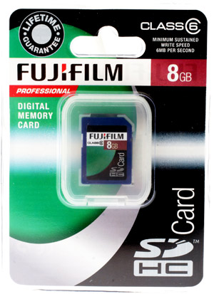 Unbranded Secure Digital High Capacity (SDHC) Memory Card - 8GB - Fujifilm Class 6