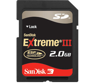 Unbranded Secure Digital (SD) - 2GB - Sandisk Extreme III - AMAZING PRICE!