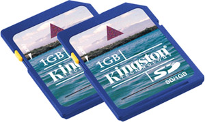 Unbranded #Secure Digital (SD) Memory Card 1GB - Kingston - TWIN VALUE PACK - INSANE PRICE! - CLEARANCE
