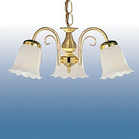 Unbranded SED773 3 - 3 Light Polished Brass Hanging Light