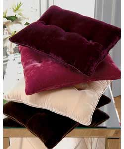 Unbranded See See Velvet Set of 2 Cushions - Fuschia