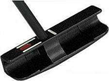 The Black Stealth Blade Putter (featuring Ground Plumb) Putter features a head finished in