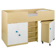 Unbranded Seesaw mid sleeper with mattress