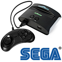 Unbranded Sega Mega Drive Twin Player Console