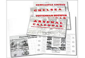 Selected Football Team Personalised Calendar