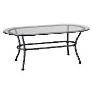 Selerno Glass & Metal Coffee Table