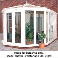 Self-Build Victorian Dwarf Wall Conservatory SBV3-D White