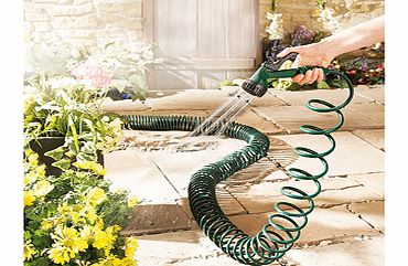 Dont confuse this coil hose with cheaper versions made in low-grade EVA. This one is a kink-free, weather stabilised, high-grade version that offers maximum durability and maximum levels of bounce-back. The coil-sprung hose is beautifully lightwei