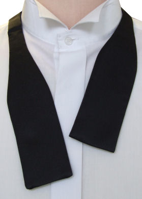 Unbranded Self-Tie Black Batswing Bow Tie