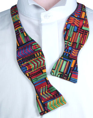 Unbranded Self-Tie Bold Geometric Shapes Bow Tie