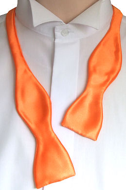 Unbranded Self-Tie Bright Orange Bow Tie