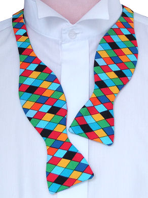 Unbranded Self-Tie Harlequin Bow Tie