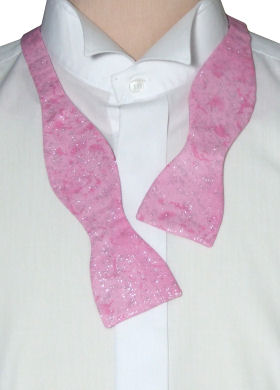 Unbranded Self-Tie Pink Sparkle Bow Tie