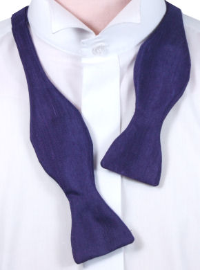 Unbranded Self-Tie Plain Purple Bow Tie