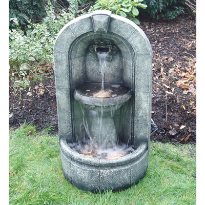 Unbranded Semi Circular Pedestal Water Feature