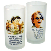 Set of 2 Retro Drinks Glasses