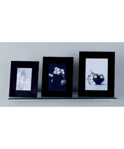 Unbranded Set of 3 Black Photo Frames