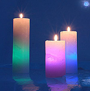 Set of 3 Lounge Light Colour Changing Candles