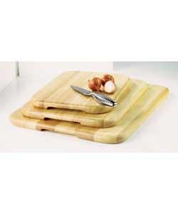 Unbranded Set of 3 Wooden Chopping Boards