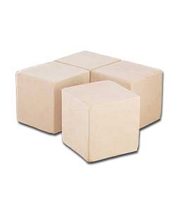 Set of 4 Metropolitan Cubes in Natural