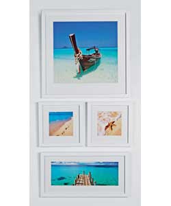 Unbranded Set of 4 Tropical Beach Prints