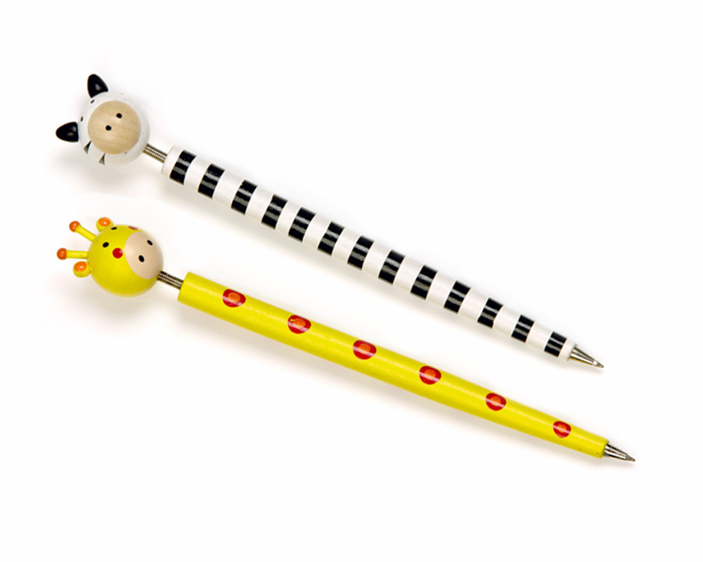 Unbranded Set of 6 Wooden Pens