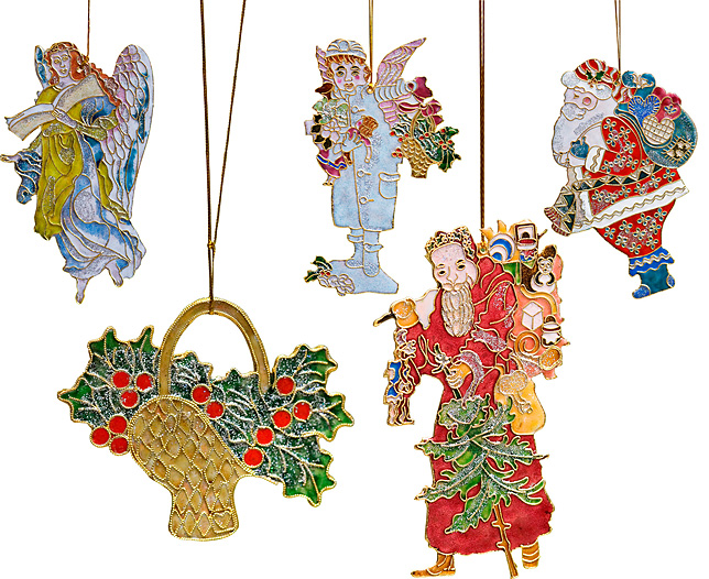 Unbranded Set of Six Christmas Card Decorations