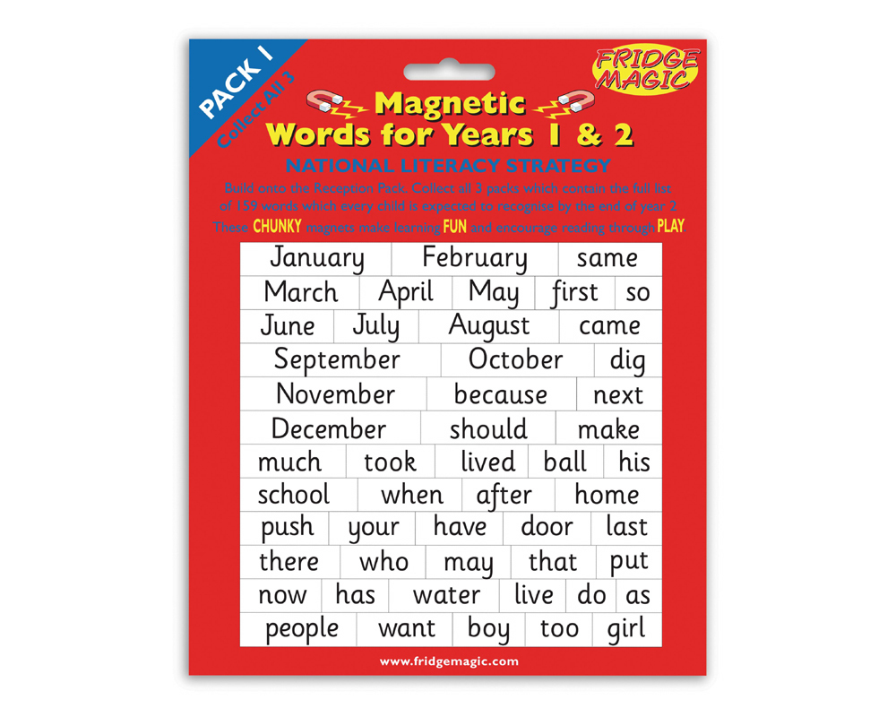 Unbranded Set of Three Magnetic Words - Multi-buy