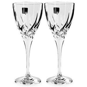 Unbranded Set of Two Medium Crystal RCR Wine Glasses