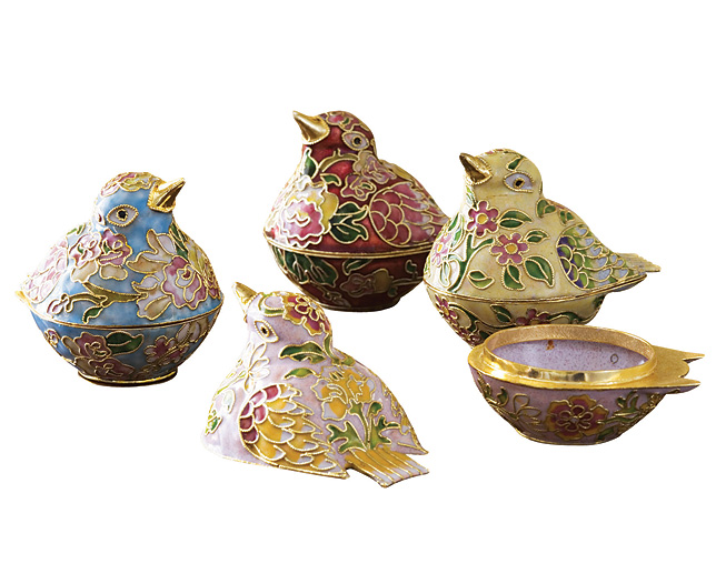 Unbranded Set of Two Vanity Bird Boxes