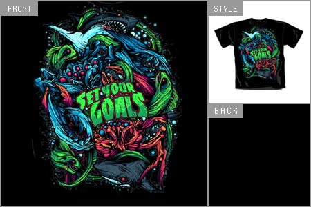 Unbranded SET YOUR GOALS (Underwater) T-shirt cid_4725blkts
