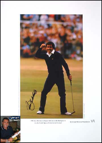 Unbranded Seve Ballesteros signed limited edition print