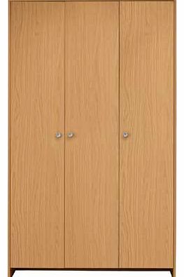 Unbranded Seville 3 Door Wardrobe - Beech Effect