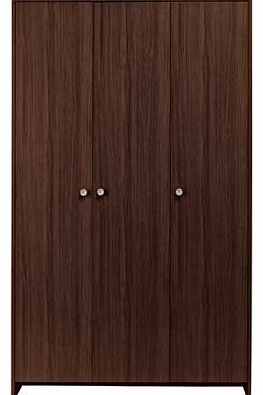 Unbranded Seville 3 Door Wardrobe - Wenge Effect